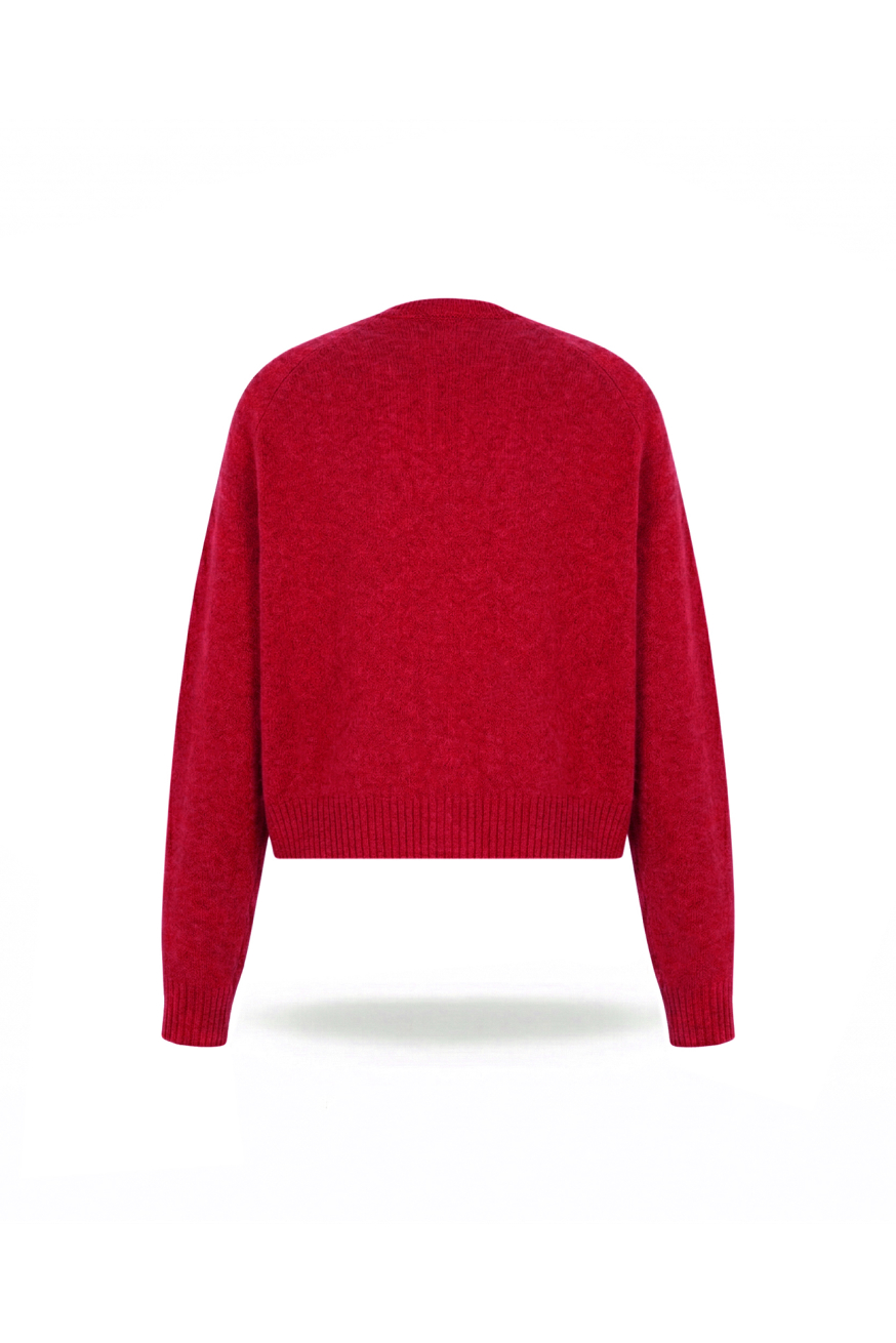 Kardigan merino z kaszmirem Watermelon - obrazek 4