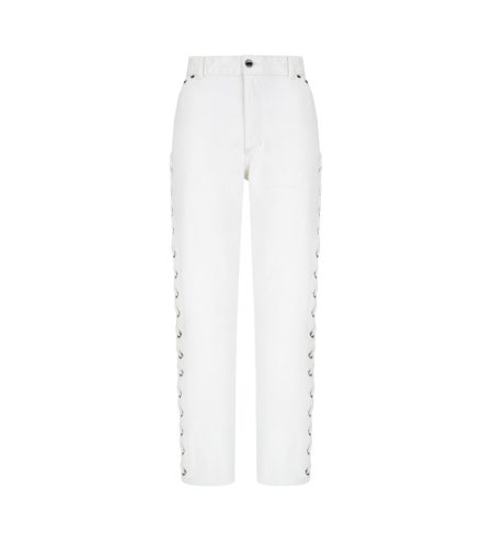 Off-white lace up trousers