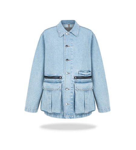 Utility denim jacket Light washed
