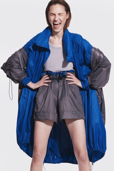 Alternative view of Nylon baggy shorts Grey