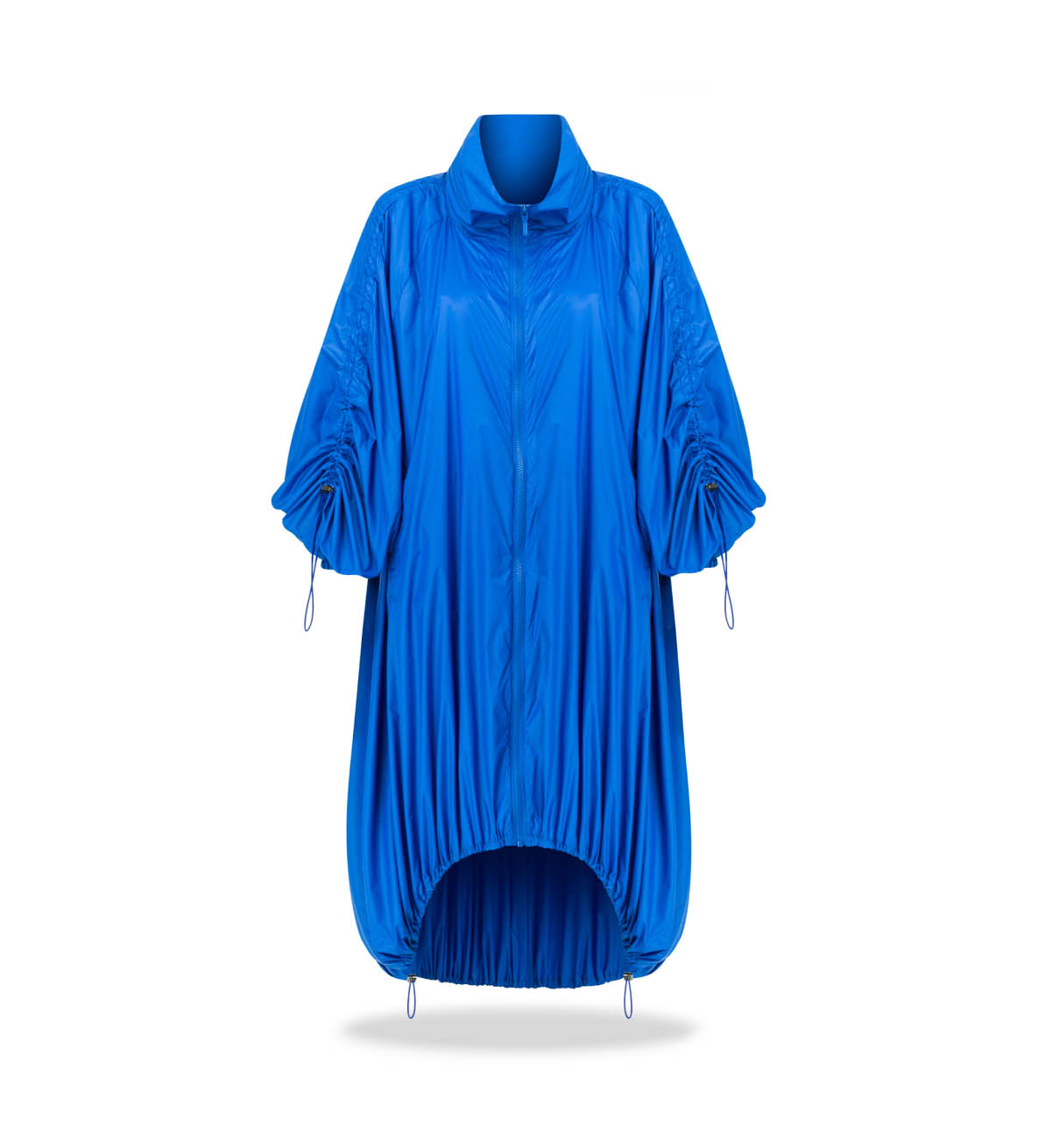 Nylon baggy coat Cobalt