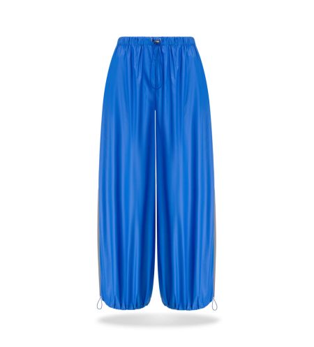Nylon baggy trousers Cobalt