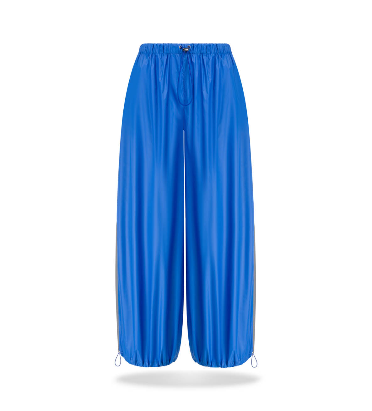 Nylon baggy trousers Cobalt