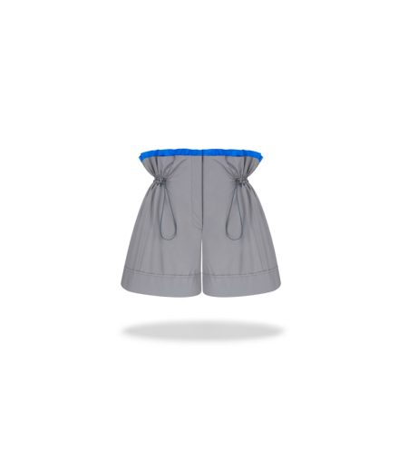 Nylon baggy shorts Grey