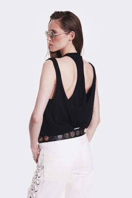 Alternative view of Layered tank set Black
