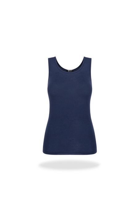Alternative view of Boat-neck layer set Navy