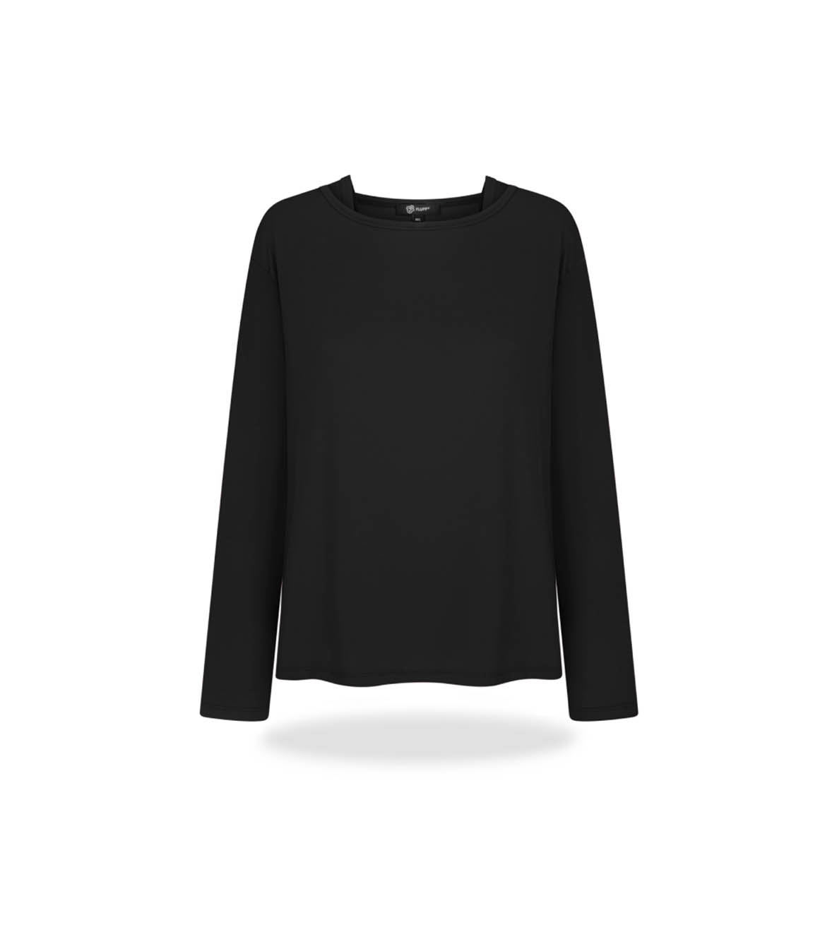 Boat-neck layer set Black