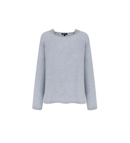 Boat-neck layer set Light grey