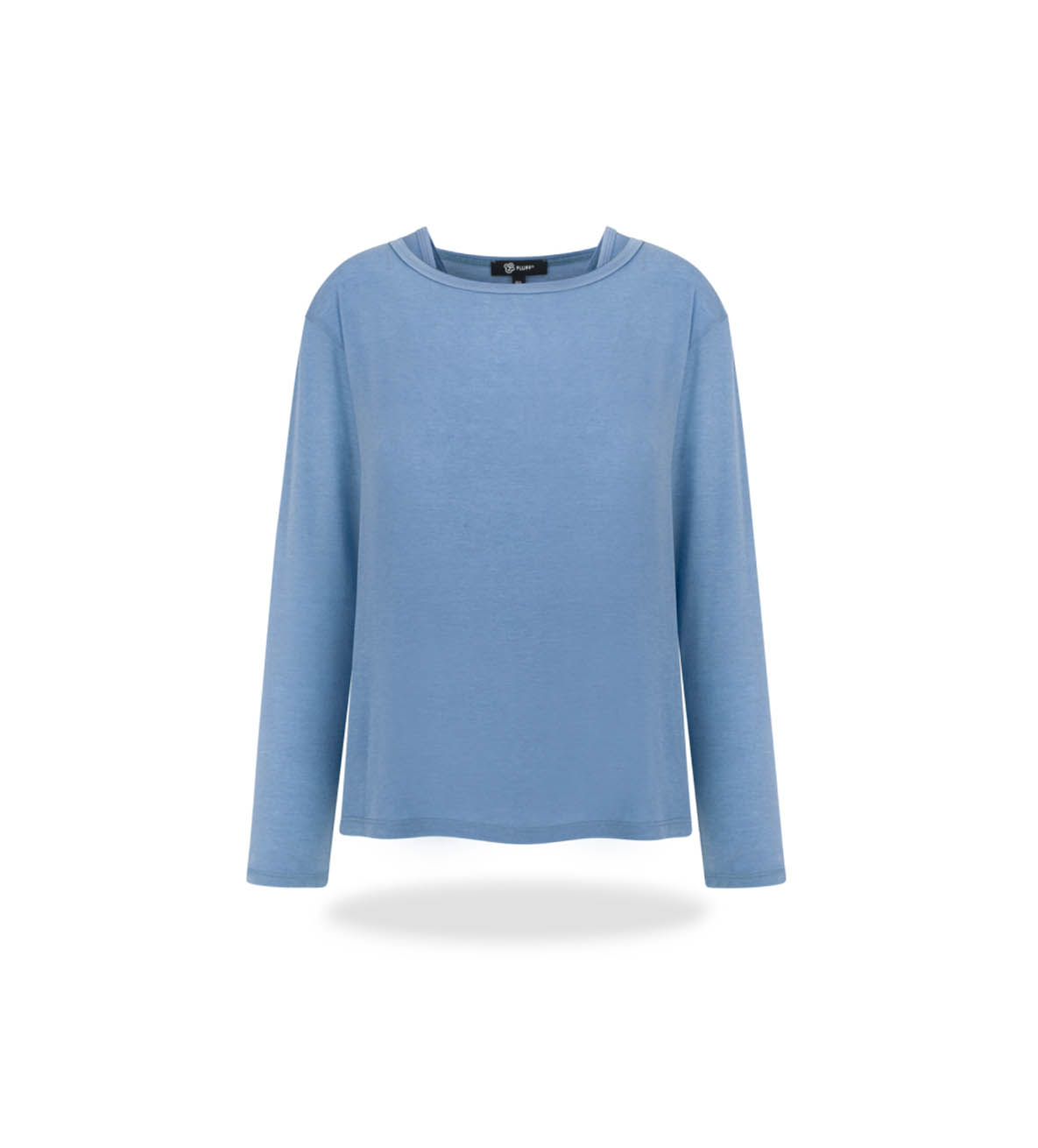 Boat-neck layer set Ice blue