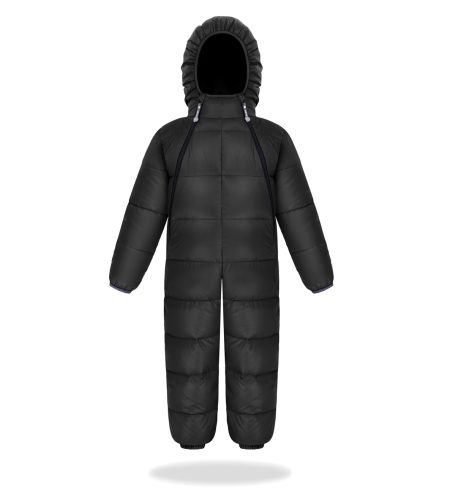 Black big puffer snowsuit