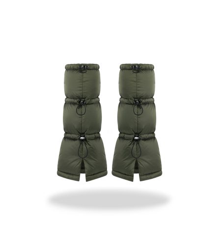 Puchowe ocieplacze na nogi Dark green
