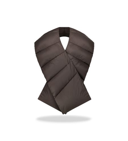 Puchowy szal 2w1 Brown